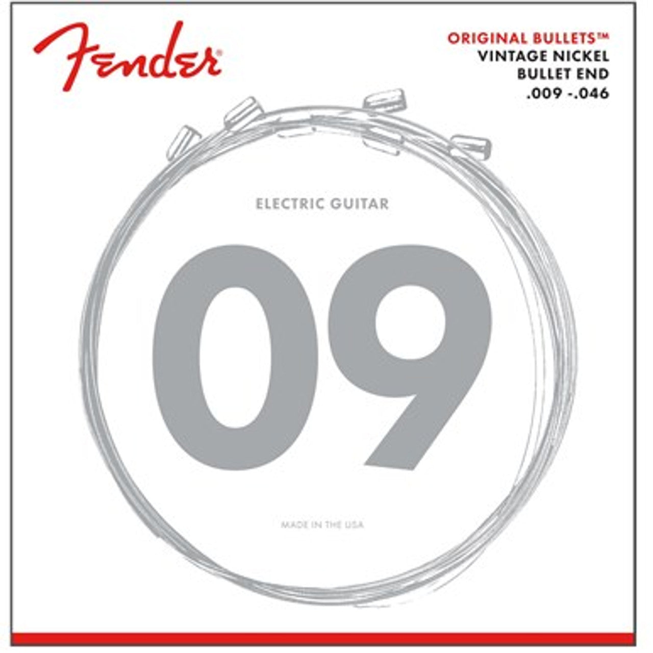 Fender Vintage Nickel Electric Guitar Strings (Ball or Bullet Ends)