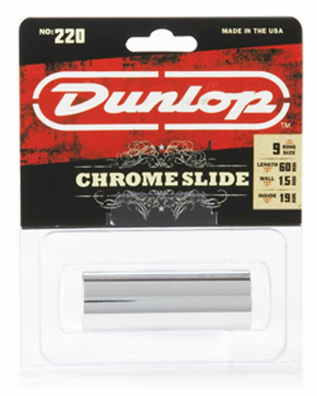 Dunlop Chrome Slide (Ring Size 9)