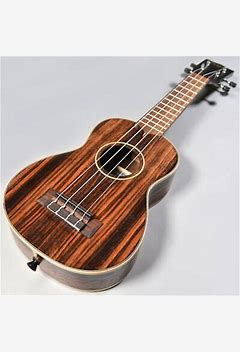 Kala Striped Ebony Soprano Ukulele