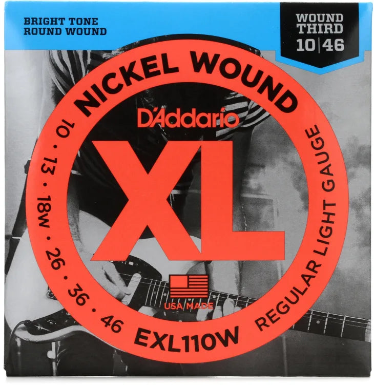 D'Addario Nickel Wound Electric Guitar Strings